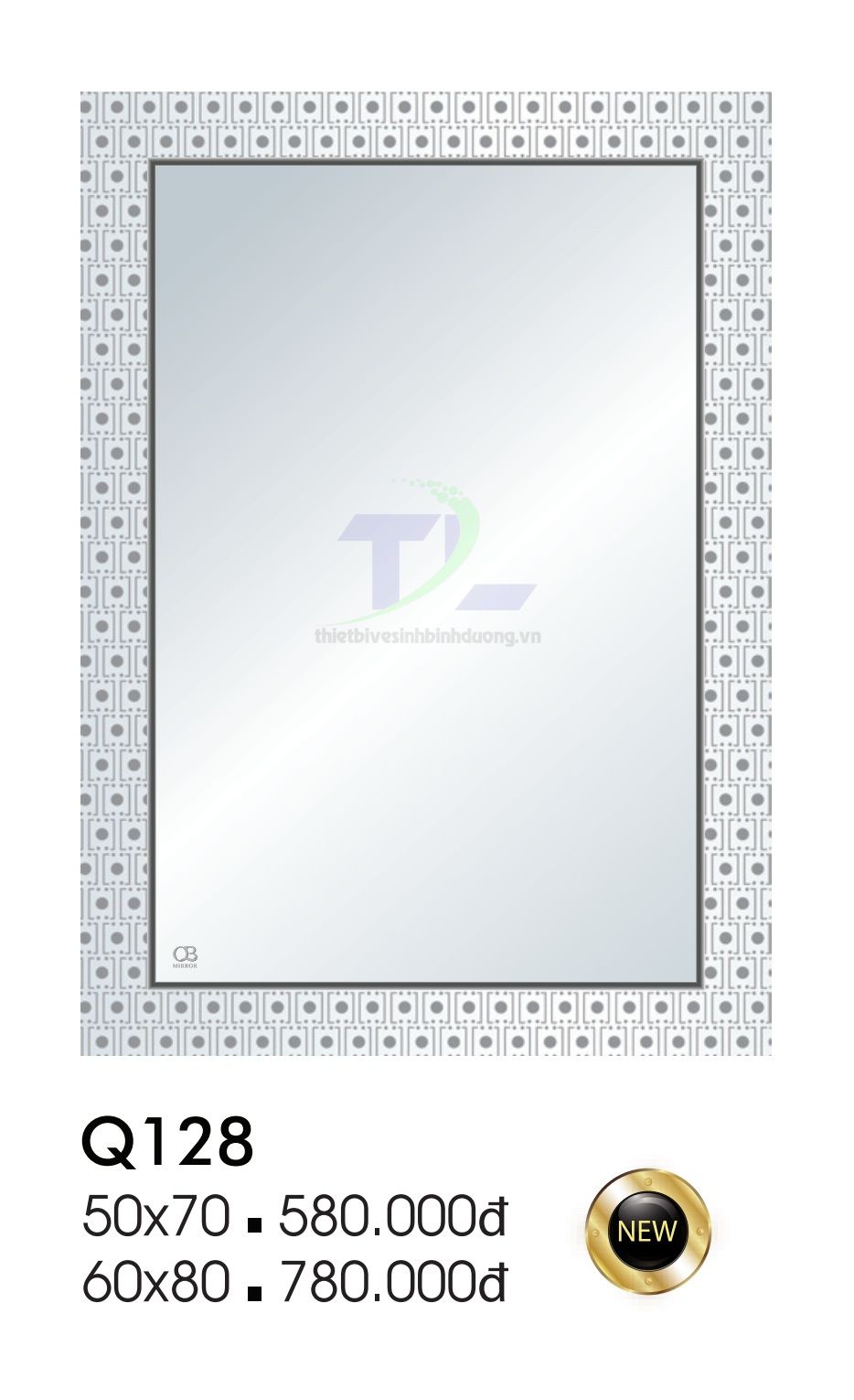 Gương soi phòng tắm QB Q128